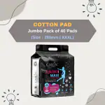 Cailin Care Rash Free Cottony Sanitary Pads Sanitary Napkins (Total 40 Pads | XXL | 280mm)