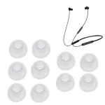 Crysendo White Plastic, Rubber Earbuds Tips For Oneplus Bullets (Pack of 10)