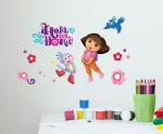 Asian Paints Multicolor Vinyl Victory Dance Wall Decal Dora-L1