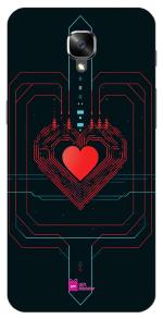 Gift Minister Soft Designer Mobile Case For One Plus 3 Back Cover Crimson - Heart Connected Charger Ano Love Brooding Humor Graphic Prints Minimalistic Symmetry Donley Poster Clear 1Pcs 1701U