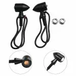 AVIGEAR Bike Indicator Light Bright COB LED Signal Lights Mini Metal Indicator Bullet Style Universal For Bike Motorcycle