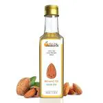 Health and Orange Sweet Almond Oil 100% Pure Cold Pressed Edible Badam Tel 500ml Glass Bottle