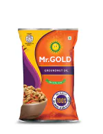 Mr.Gold Groundnut Oil Pouch,1L