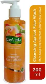 Simco Oxyveda Apricot Daily Cleansing Face Wash All Skin Types Gel for Men and Women, 200 ml