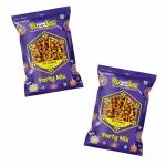 Puzzles Hot & Spicy Party Mix | India's Favourite Crunchy Snack Made with All-Natural Ingredients Including Green Peas, Potato Sticks, Chickpeas, Peanuts & Indian Spices|Pack of 2