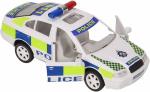 Grest Pull Back Plastic White Police Car Toy with Soft Edges