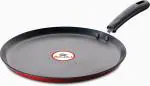 Bajaj Ceramic Induction Base Non-Stick Flat Tawa, 25cm, Black 740050