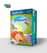 Dinosaurs Jigsaw Puzzle (24 Piece + Educational Fun Fact Book Inside)