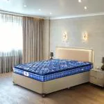 Peps Springkoil Bonnell Pillow Top 6-inch King Size Spring Mattress (Dark Blue, 72x72x06) with Two Free Pillow