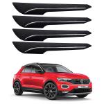 Oshotto (BP-04) Car Black Rubber Bumper Protector/Corner Moulding Compatible with Volkswagen T-ROC -(Set of 4 pcs)