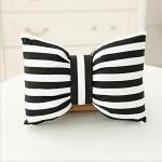 The Purple Tree Cute Bow Cushion (Pack of 1 , 12x16 inch, satin ) cute cushion , cushion for girls room , decorative cushion , bow cushion , Girly Cushion , Pretty decor