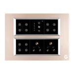 Leccy & Genesis 12 Modular Smart Touch Switch Board, Wifi Switch Board, Touch Switch | Smart Technology And German Expertise (Size: 12M- 220 x 160 x 45 mm)(Bronze)