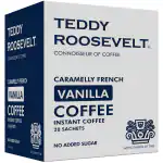 Teddy Roosevelt Caramelly French Vanilla Instant Coffee Powder, No Sugar Keto, 50g