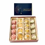Delight Foods Assorted Rosy Dry Fruits 400g + Greeting Card | Kaju & Dry Fruits Sweets | Indian Sweets | Gift Pack (Diwali)
