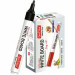 SONI OFFICE MATE Refillable Whiteboard Marker (Set of 10, Black)