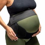 HANNEA Maternity Belt Pregnancy Support, 4 In 1 Breathable Pregnancy Belly Support Band for Abdomen Pelvic Waist and Back Pain, Adjustable Belly Brace for Pre and Postpartum Band, L