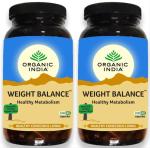 Organic India Weight Balance Capsule Ayurvedic Medicine (2 Packs, 250 Veg Capsule in Each Pack)