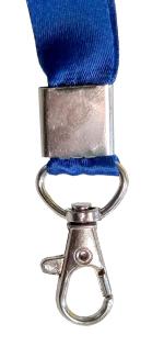 Be Trend Non Shrinkable & 360 Swivel Trigger Snap Hooks 12 MM Satin Lanyard/Tag for Medals, ID Card, Office Badge & Many Other Purpose (3 Pieces, Blue)