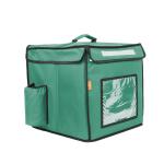Delivery Champ Polyester Green Maxim Insulated Water Stain Repellent Food Pizza Courier Delivery Bag, 67 Ltrs