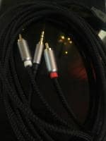 CABLETIME 3.5 MM Audio Jack To 2 RCA Audio Cable 5M