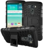 Mcase Rubber, Plastic Black Back Cover For Lg Stylus 2