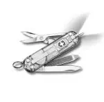 Victorinox Swiss Army Knife - Signature - 7 Functions, Multitool with Ballpoint Pen and LED- Grey, 58 mm