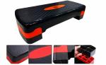 MAPACHE Aerobic Stepper Two Height Level Adjustments - 4 inches and 6 inches Slip-Resistant & Shock Absorbing Platform for Extra-Durability - Supports Upto 250 KG Red