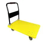 WelBuilt Portable Platform Trolley Cart for Lifting Heavy Weight, (400 Kg Yellow)