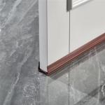 Crevizon Door Draft Sweep Door Bottom Seal Strip Door Stopper, Door Closer, Gap Sealer, Dust/Water Proof Guard - 39 Inch Long (Brown)