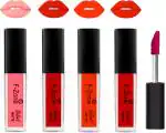 OUR BEAUTY Multicolor Kiss Proof Velvet Matte Liquid Lipstick 99, 16 Ml (Pack Of 4)