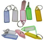 Aptitude Multicolour Plastic Double Sided Tag Label Locking Keychain (100 Pieces)