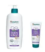 Himalaya Baby Lotion (400 ml) & Extra Soft & Gentle Baby Cream (100ml) - Combo of 2 Items