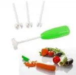 Nulomi Vege Drill, Vegetable Spiralizer Digging for Stuffed Vegetables, Spiral Cutter Device Corer