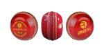 RMAX Red Leather Cricket Flat Seam Training Ball