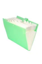 Tulman Multicolor Plastic A4 Size File Folder Documents Organizer with Snap Button Closure