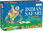 Creative's Indian Safari Premium| Educational Geography Board Game | Know All About India | New Union Territories Included | Learn About India | Family Game | Board & Question- Answer Cards Game for 9 & up