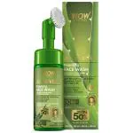 WOW Skin Science Aloe Vera Foaming Face Wash with Built-In Face Brush for deep cleansing - No Parabens, Sulphate, Silicones & Color - 150mL