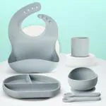 baybee Silicone Baby Feeding Set of 6 Pcs Tableware Kit for Toddler