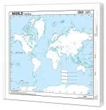 GO WOO SMALL - 100 WORLD PHYSICAL OUTLINE MAP FOR SCHOOL | 100 Blank Outline Maps for Mapping
