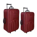Sitara Bag Suitcase Polyester Luggage Clasic Three Wheel Combo Trolley Bag (Pack of 2) (Red)