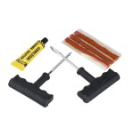 ANJ EKART Puncture Repair Kit Tubeless Tyre Full Set with Nose Pliers, Rubber Cement and Extra Strips for Cars, Bikes