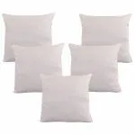 PumPum White Texturize Fiber Filled Cushion Filler 16 inch x 16 inch (Set of 5)