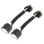 D & Y Male to Female Ceramic Extended Connector Adaptor Socket for H4 Headlight (pack of 2)