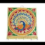 Sv Traders Meenakari 5 Hook Peacock Design Key Holder