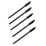 Mapperz Set Of 5 Pcs. Disposable Eyelashes Mascara Brushes For Eyelashes Extension Eyebrow And Makeup - Black