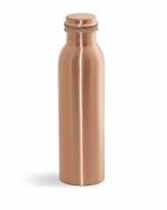 BROWN & GREEN Copper Water Bottle, Glossy Finished Leak Proof Copper Bottle (550 ml)