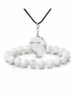 Reikved Zodiac Cancer Birthstone With Tumble Pendant