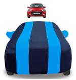 Auto Hub Car Cover Compatible with Hyundai Elite I20 with Mirror Pockets, Triple Stitched, Navy, Blue, Water Resistant Car Body Cover