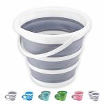 PECUTE Silicon Folding Bucket Collapsible Bucket, Cleaning Bucket Mop Bucket Folding Foldable Portable,Collapsible Bucket with Strong