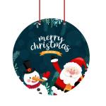 Webelkart Premium Merry Christmas Santa Clues with Family Welcome Printed Wall Hanging/Door Hanging for Home and Christmas Decorations Items (Door Hanging_00)
